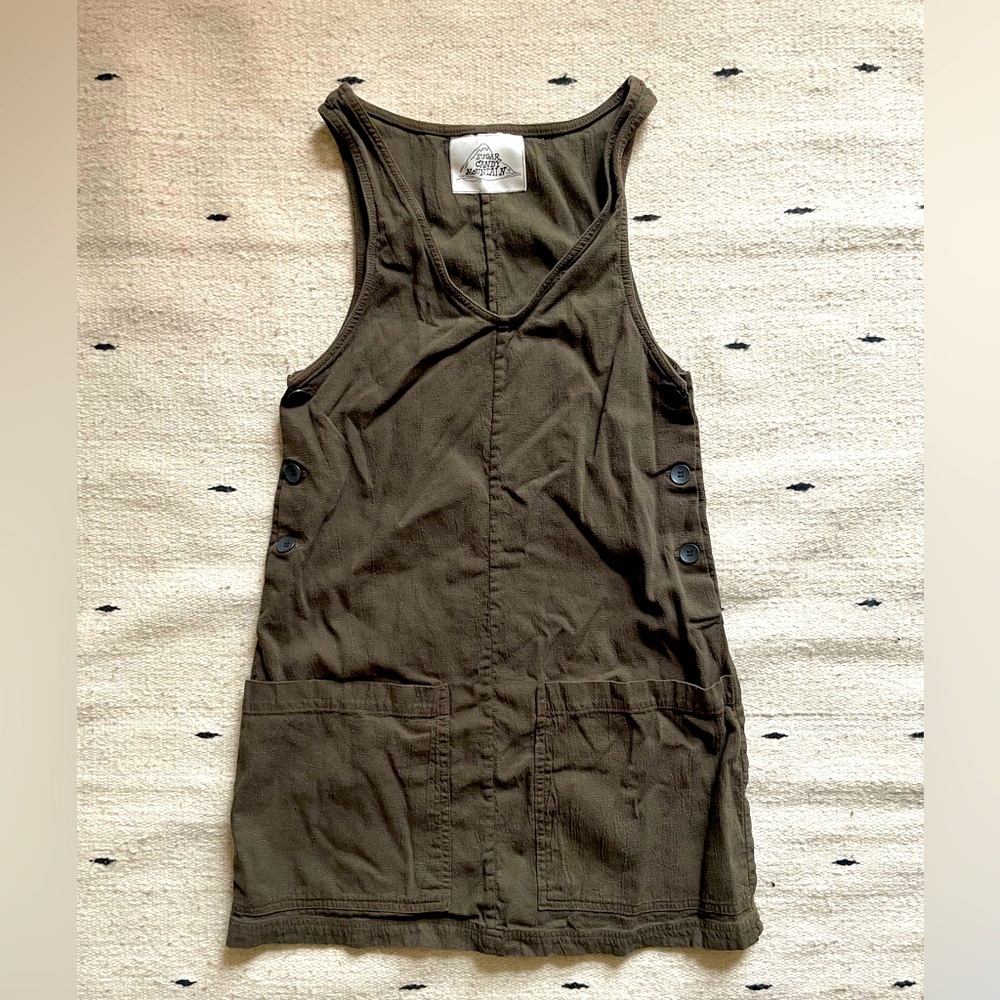 Sugar Candy Mountain women’s Olive jumper dress size S